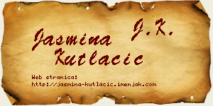 Jasmina Kutlačić vizit kartica
